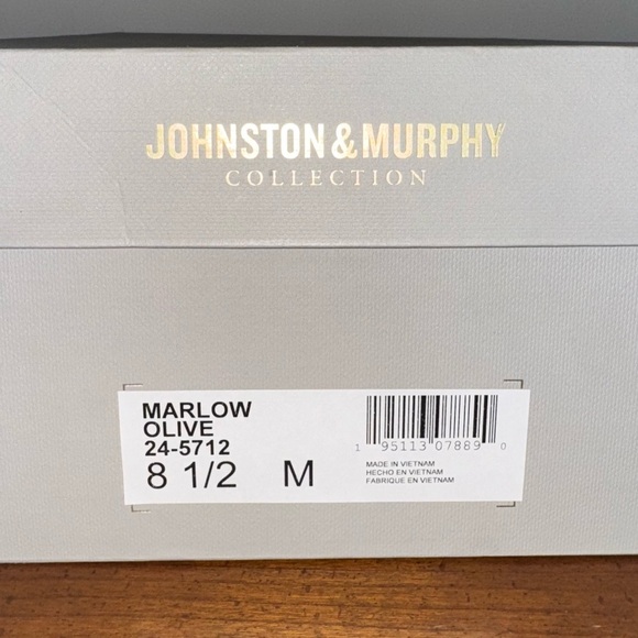 NEW Johnston & Murphy Men's Suede Loafers Marlow - Olive Green Size 8.5 - Picture 7 of 8